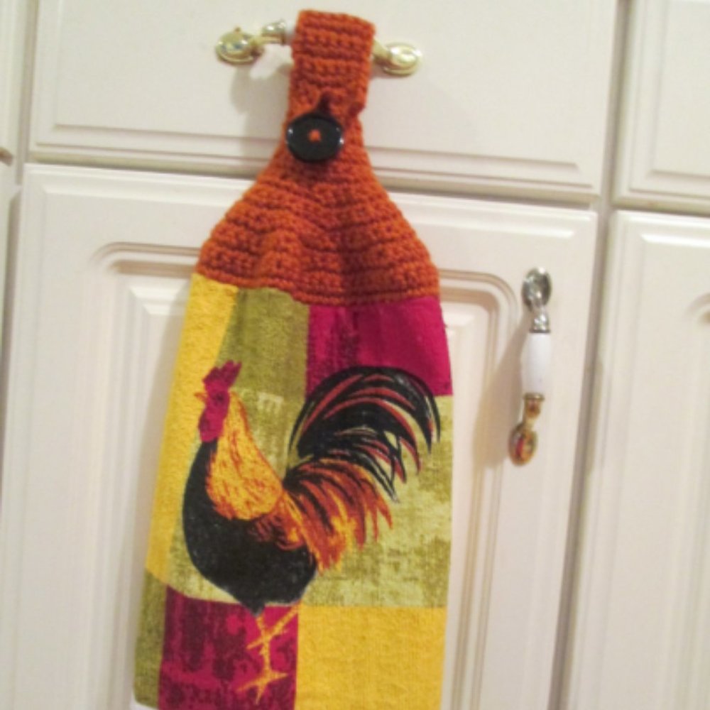Crochet-topped Tea Towel